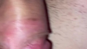 wanking to porn testicle play