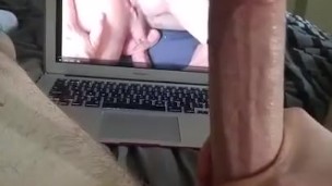 A thick juicy cumshot from a big cock