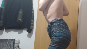 Putting on multiple boxers and briefs on myself and then making my tiny ass a bit bigger