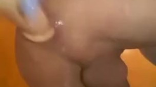 Hard anal with toy