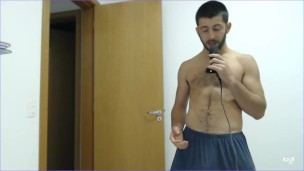 Hairy buff man Garygoldenballs’ announcement and a sweet treat at the end