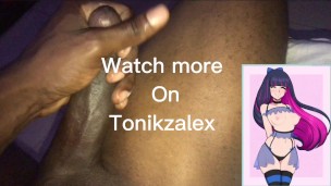 STRIPTEASE TONIKZALEX STROKING BBC MOANS, TALKS DIRTY & CUMS HUGE LOAD CUM INSIDE CARTOON